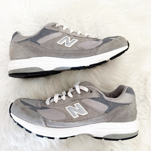 New Balance 993 Made in USA Gray Suede Mesh Sneakers Women’s 7 - Picture 8 of 9